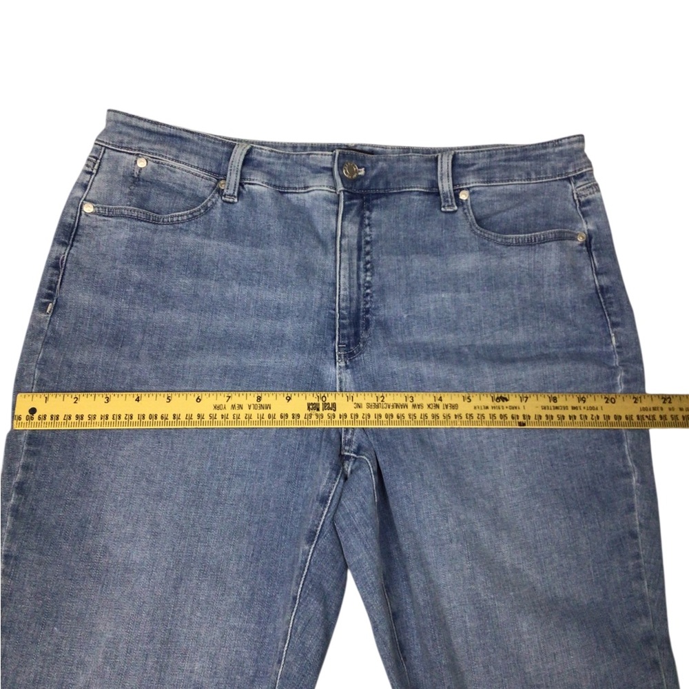 Talbots Slim Ankle Blue Curvy Women's Jeans 14 Denim Medium Wash - Picture 5 of 11
